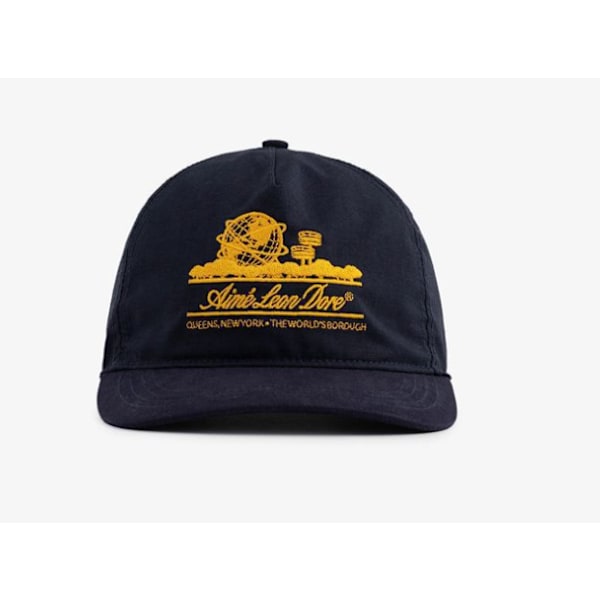 Aime Leon Dore Unisphere Hatt Unisex Brodert Justerbar Baseballcaps, Pustende Par Amerikansk Retro Navy