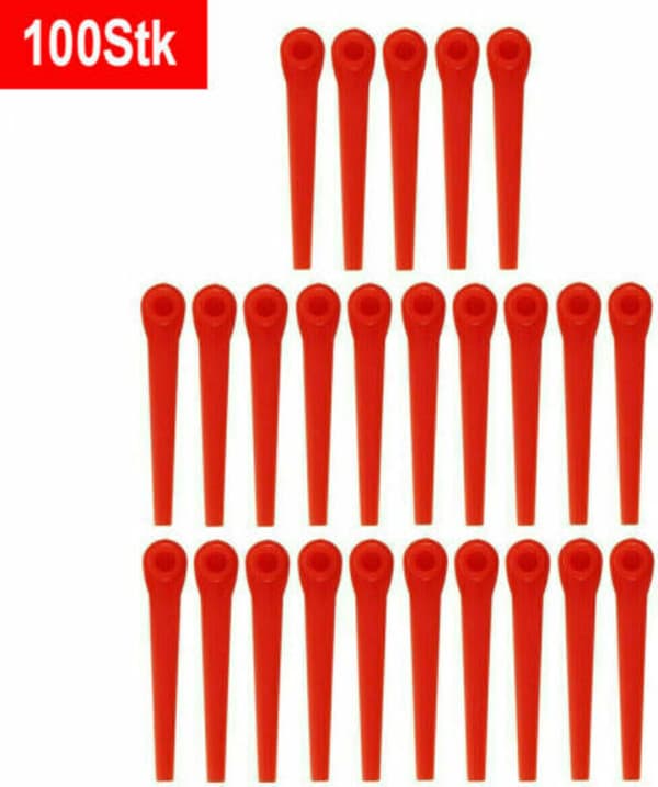 100X Plastblader Erstatningsblader for Hagegress Trimmer