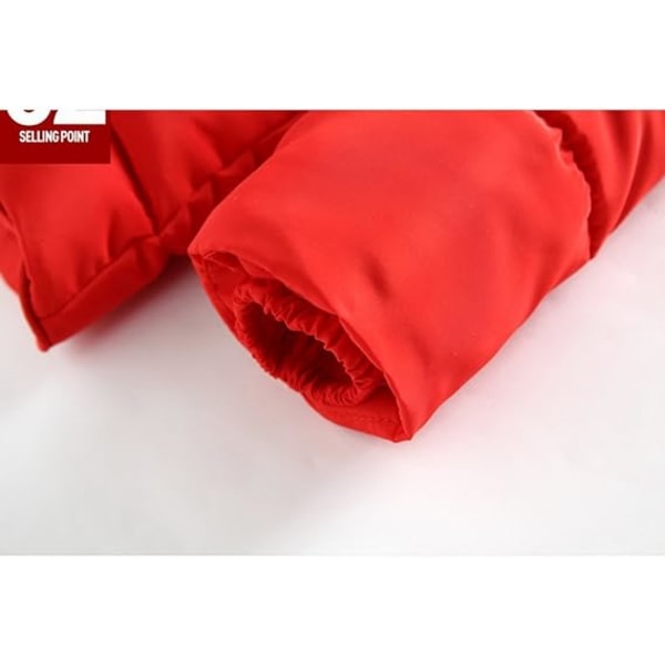 Röd flickrock vindjacka kostymjacka 130cm red 130CM