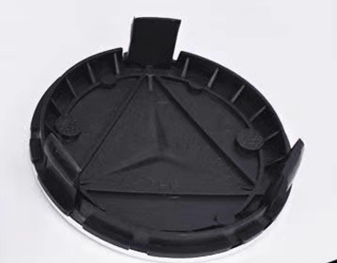 4-pack - Navkapslar/Hjulsymboler - Bil 75mm Benz Matt Black