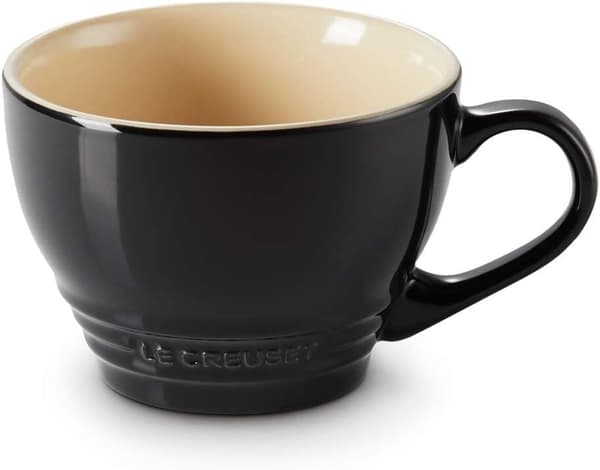 Steintøy Kaffe Kopp, 350 ml, Cerise Black Onyx 400 ml