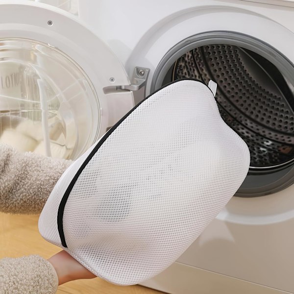 Sko Vaskemaskinpose, Treningssko Vaskeposer for Vaskemaskin Gjenbrukbar Stor Nettpose for Reise Rengjøring Sneakers Sokker BH-er