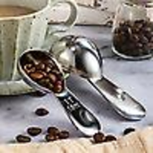 15/30ML kaffemåleskje i 304 rustfritt stål, presis skala, kort håndtak, matkvalitet melkepulver silver 15ml