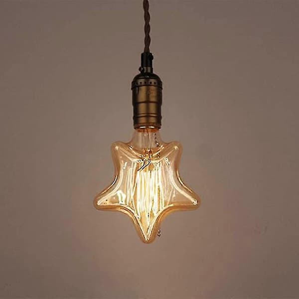 Edison-lamppu Retro Hehkulamppu E27 Tähtimuodossa (2700k Lämmin Valkoinen)