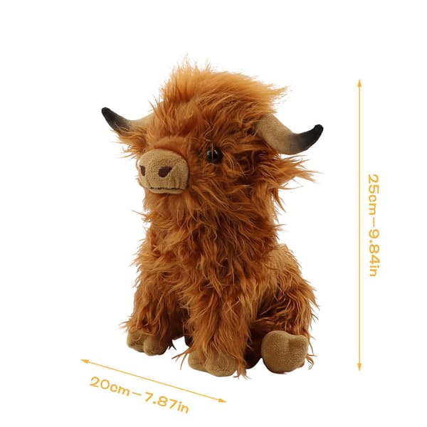 Barnpresent Yak Mjukdjur Söt Simulation Långhårig Ko Docka