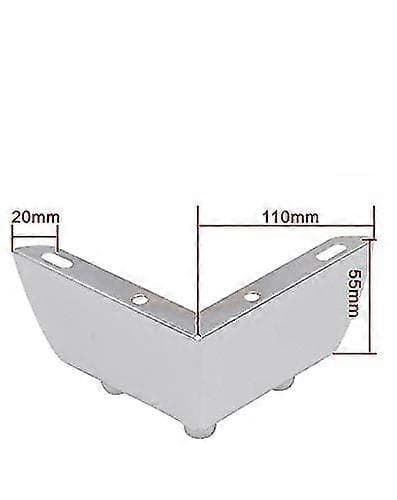 4 st Möbelben 2 tum Metall Soffben Silverfärg Ersättning För Soffbord