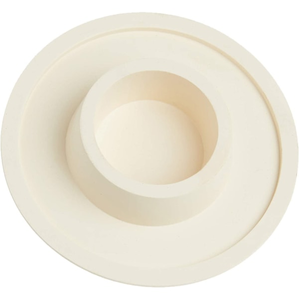 Vaskstopper med perlekjede (1-1/2 "TO 2" med kjede) vit