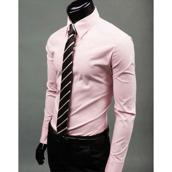15 färger affärsskjorta rosa XXL pink XXL