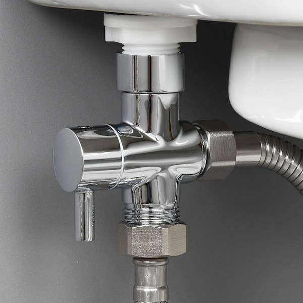 Håndholdt bidet-sprøjte rustfri brusehoved 1/2 vandfordeler T-type adapter e-interface T-Adapter