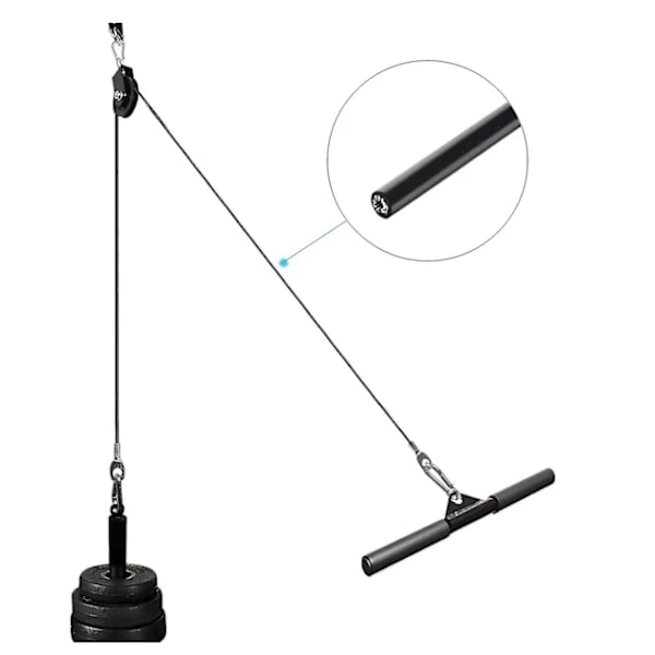 Gymkabel, Fitness Stålwire DIY Lat Hemmagym Träningsmaskin Styrketräning 3m