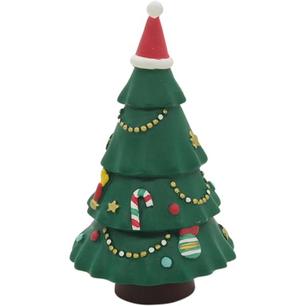 Miniatyr Julgranar Bordsskiva Liten Julgran Resin Julgran med Tomteluva Godisask Vinter Snö Ornament Hantverk DIY Rum Dekoration