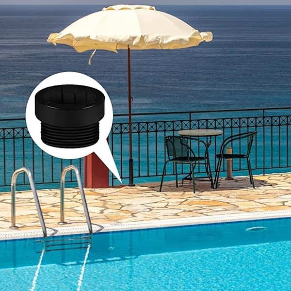 4 st Pool Paraply Stabilisator Adapter Gängad Adapter Hylsor Pool Paraply Hylsa Paraply Stolpe Stabilisator 1 3/4\"