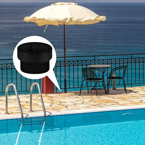 4 stk. Pool Parasol Stabilisator Adapter Gevind Adapter Muffe Pool Parasol Muffe Parasol Stang Stabilisator 1 3/4\"
