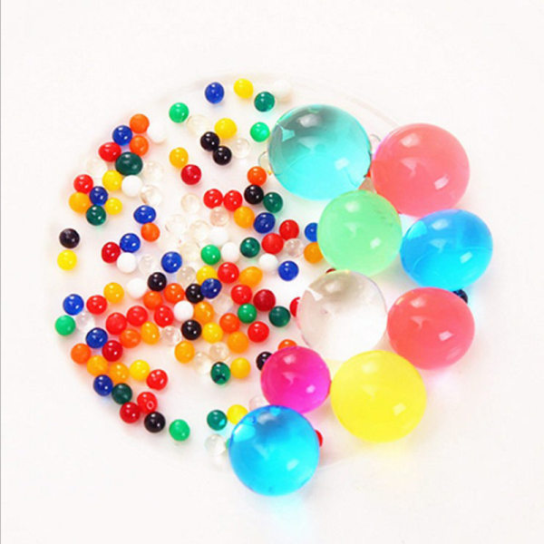 Absorberande pärlor kristalllera kristalljord blandad färg (50g 3000 granulat) 5 förpackningar Colour mixture 5 packs