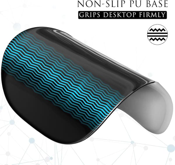 Ergonomisk musematte med håndleddstøtte i minneskum, komfortabel musematte for bærbar PC, smertelindrende håndleddstøtte Pure Grey