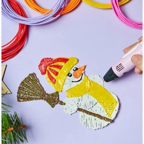 10-pack - 3D Flexibel PLA-filament - 5m, 10 Färger 50m 10 colors