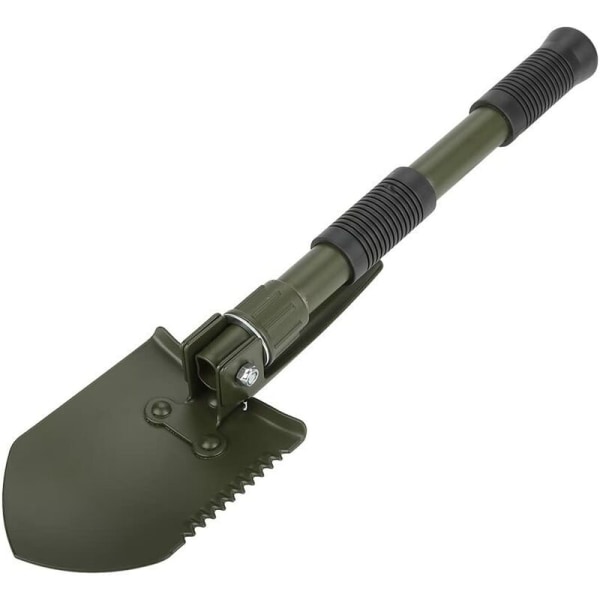 Liten sammenleggbar spade multifunksjonell (militærgrønn)