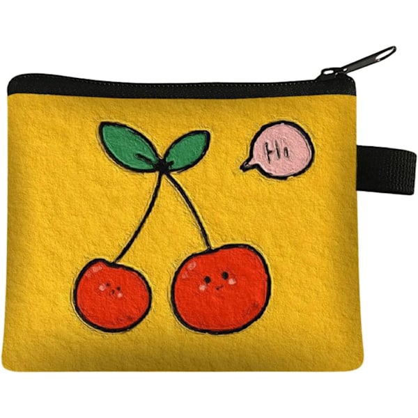 Liten Plånbok med Dragkedja Myntväska Dam Polyester Växelplånbok Mini Pouch Mini Kontant Nyckelväskor