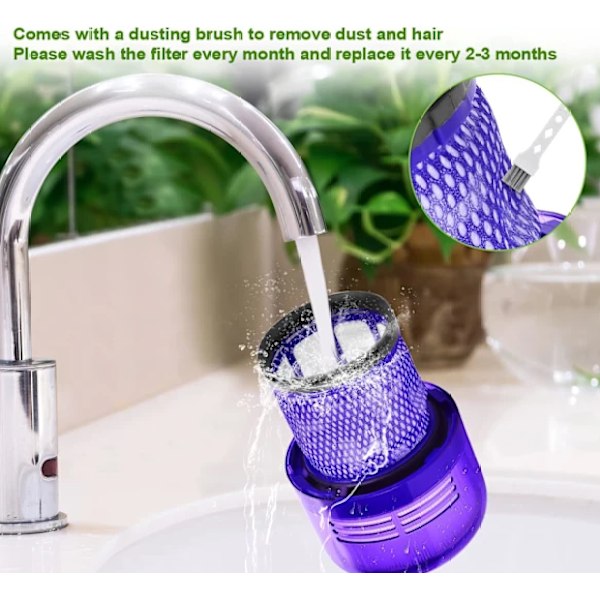 3-pakkisuodattimen vaihto Dyson V11 /SV14/v15 Animal Torque Drive Total Clean -imureille