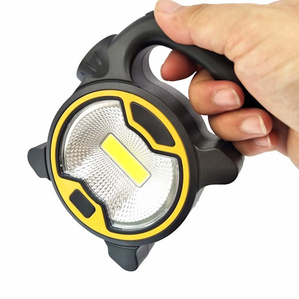 LED Lommelykt Multifunksjonell Campinglykt Bærbar Utendørs Campinglanterne Belysning Nød COB LED Spotlight Lommelykt for Camping Plen