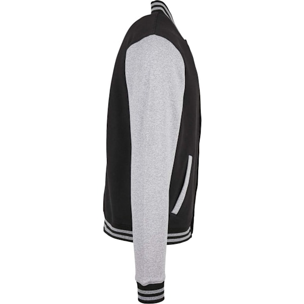 Build Your Brand Miesten Peruscollegetakki L Black/Heather Grey