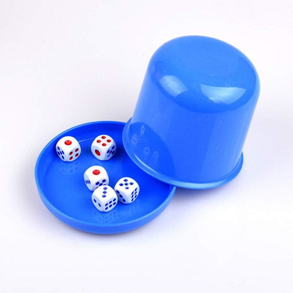 2 stk/sett terninger, underholdningsspillsett, plastterninger, fargerikt shaker terningkoppsett for barfest