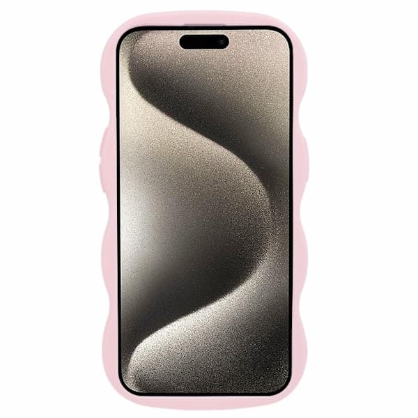 iPhone 13 Mobil Deksel Bølgete Lys Rosa