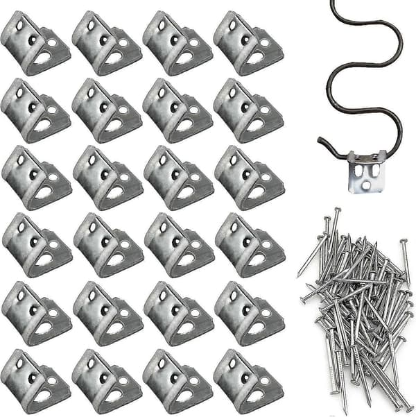 24 st Femhåls Gummifjäderklämmor Sofffjäderklämma Sofföverdragsklämma (silver)