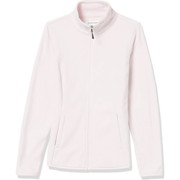 Kvinners klassisk passform full-zip myk fleecejakke Rosa Claro L