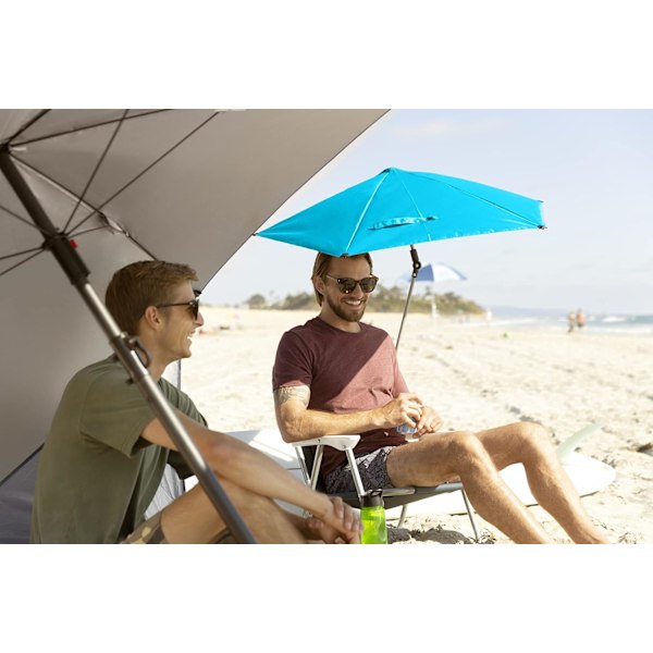 Sport-Brella SPF 50+ Justerbar Paraply med Universal Klip Fiskestol Paraply Strandstol Klip Paraply Stol Klip Paraply