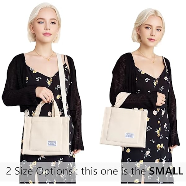 Dame Tote Bag Corduroy Arbeidsveske Skuldertasker for Kvinner Reisevesker Håndvesker for Daglig Bruk