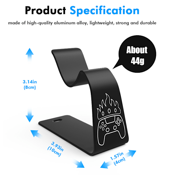 AMVR universel spilcontroller stand til PS3/PS4/ PS5/ xbox/ Beton/ NVIDIA Hardware display stand black