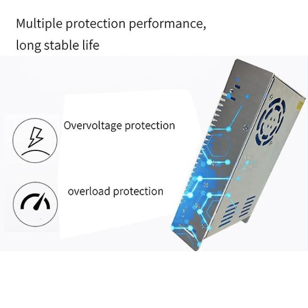 12V 50A 600W Switching Power Supply for Automatisering, Lamper, Instrumenter, Elektrisk Kraft, Petroleum og