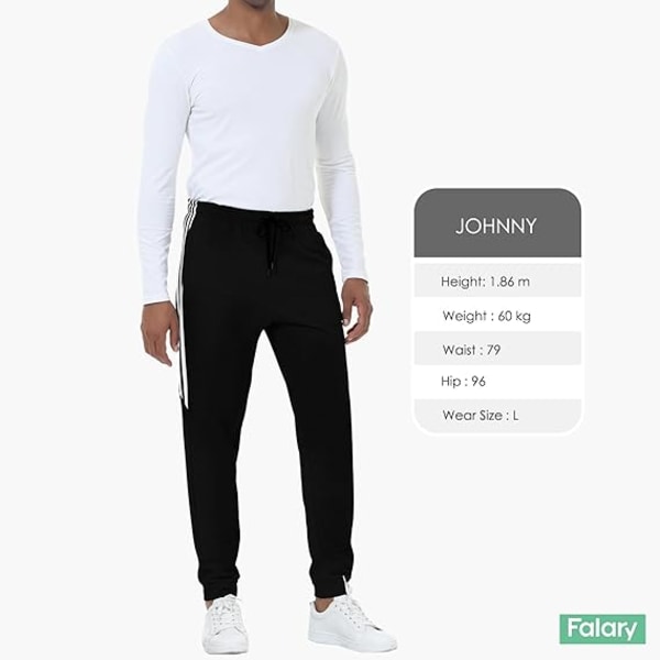 Sorte joggingbukser til mænd Træningsbukser /XL black XL