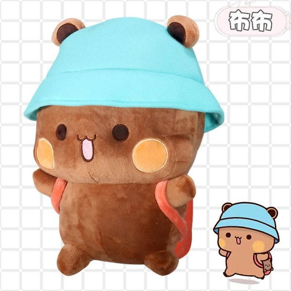 Bubu och Dudu Panda Plysch Söt Tecknad Panda Björn Docka Kawaii Fylld Mjuk Kudde Lekrumsinredning Barn Födelsedagspresenter B brown