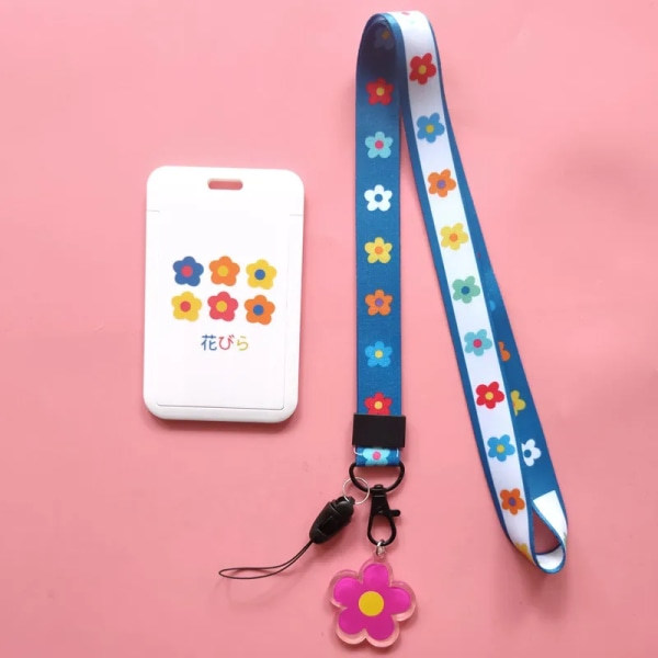 Kreditkortshållare för kvinnor Plast Mode Söt Kvinnlig Omslag Studentkortfodral Buss ID Halsband Badge B String B String
