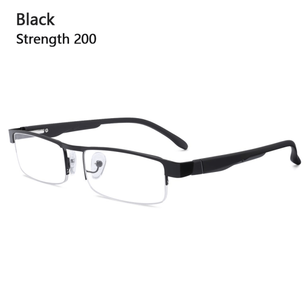 Liikemieslukemislasit Ultralight-kehys MUSTA VOIMAKKUUS 200 musta musta Voimakkuus 200 Strength 200