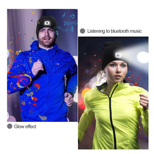 Bluetooth-pipo, jossa valo - ainutlaatuinen tekninen lahja miehille, aviomiehille, teineille, langattomat kuulokkeet kalastukseen, lenkkeilyyn ja työhön grey