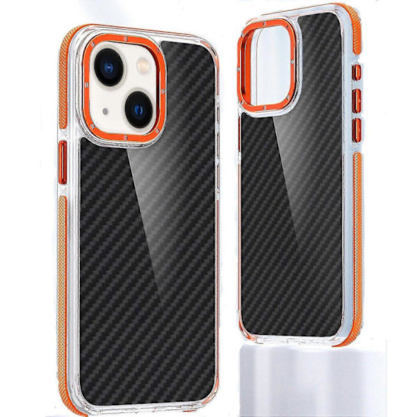 Tofarget karbonfiber telefondeksel for iPhone 14 Plus