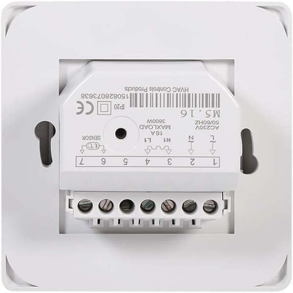 Värmetermostat för golvvärme, manuell styrning