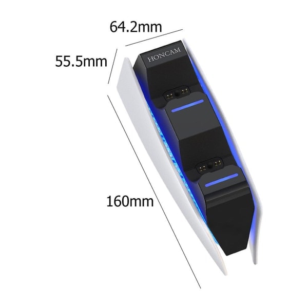 Ps5-kontroller Dual Quick Charger Trådløs Ladestasjon For Ps5 Controller Gamepad Lader