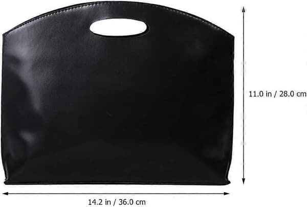 Læder Dokumentmappe Bærbar Mode Brevfiler Diverse Laptop Holder Håndtaske