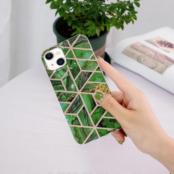 Elektroplettert mykt TPU-telefondeksel for iPhone 14 Plus