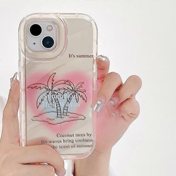 TPU-deksel til iPhone 13, ripebestandig telefondeksel med speiloverflate og papirdesign