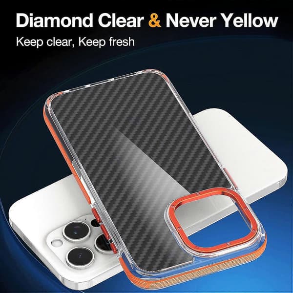 Tofarget karbonfiber telefondeksel for iPhone 14 Plus
