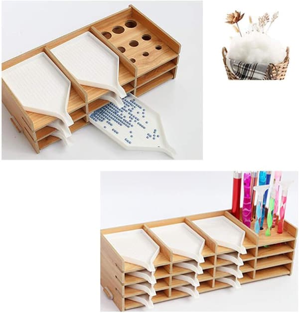 Diamantmaleri Opbevaringsboks, DIY Diamantmaleri Tilbehør