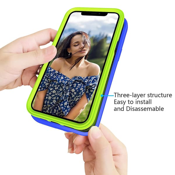 Silikon + PC-telefondeksel for iPhone 14 Plus