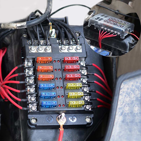 140 stk. sikringer til biler - Bladsikringssortiment Standard og Mini bilsikring til autocamper, båd, lastbil (5A 7.5A 10A 15A 20A 25A 30AMP/ATC/ATO)