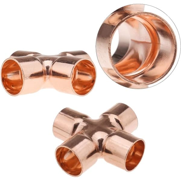 5 st 22 mm 4-vägs korskopplingar
