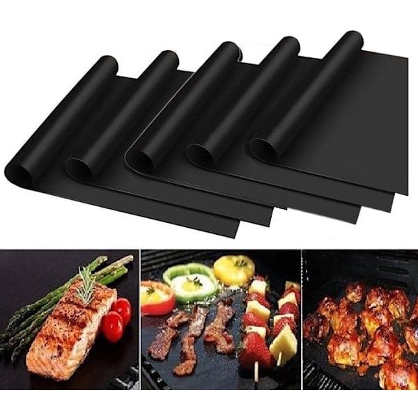 5-pak grillmatte, stekematte og bakematte – non-stick
